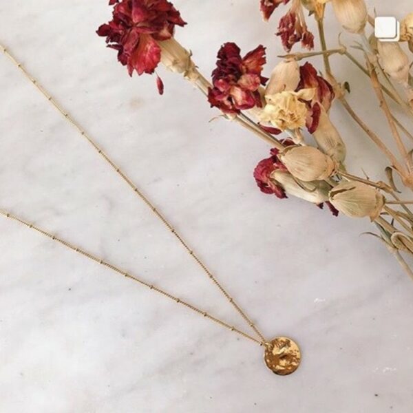 Collier médaillon long