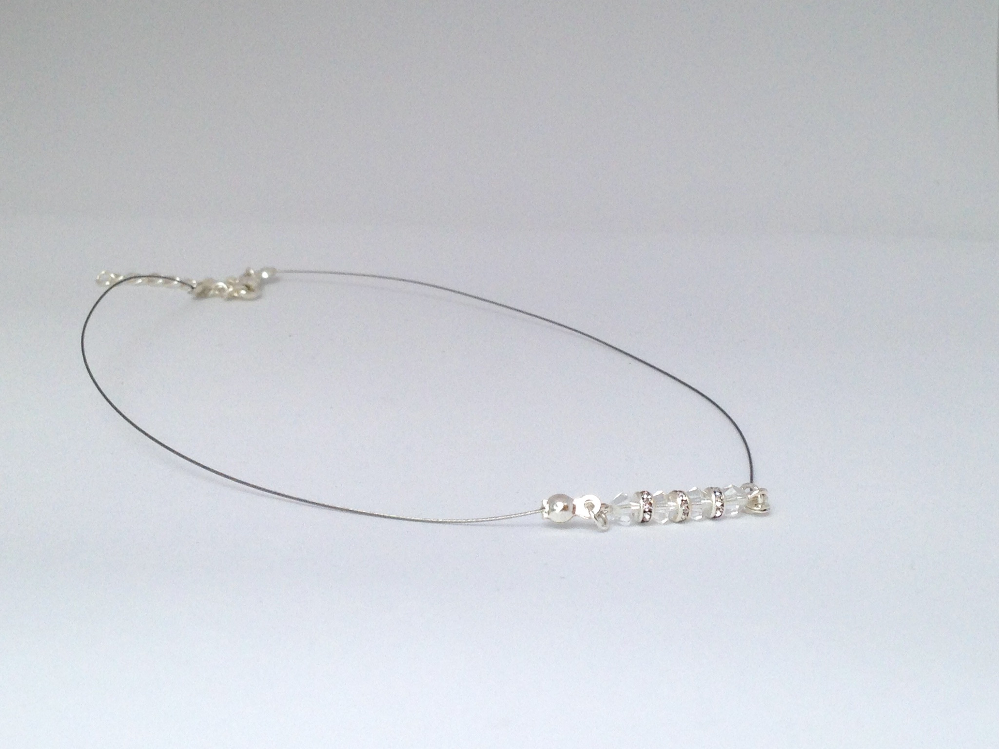 Collier RC transparent et brillant