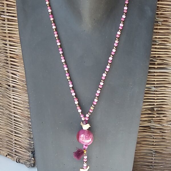 Collier "oiseau doré"