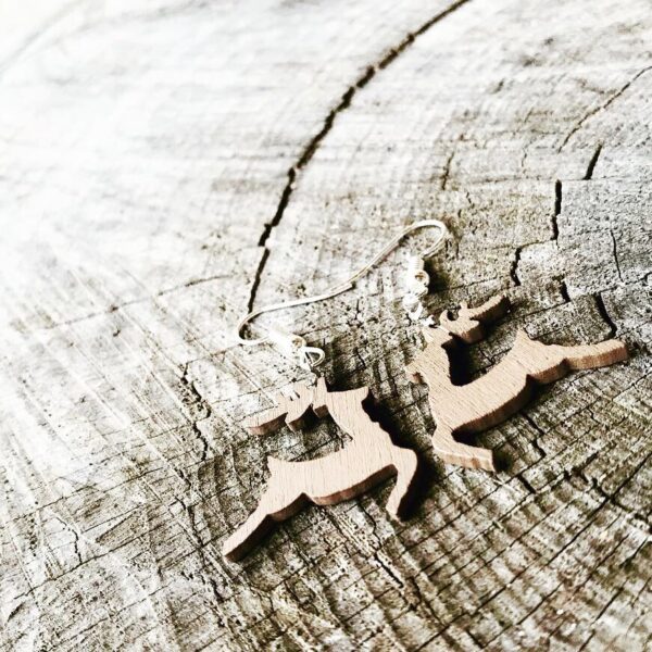 Boucles d'oreilles Nature cerf