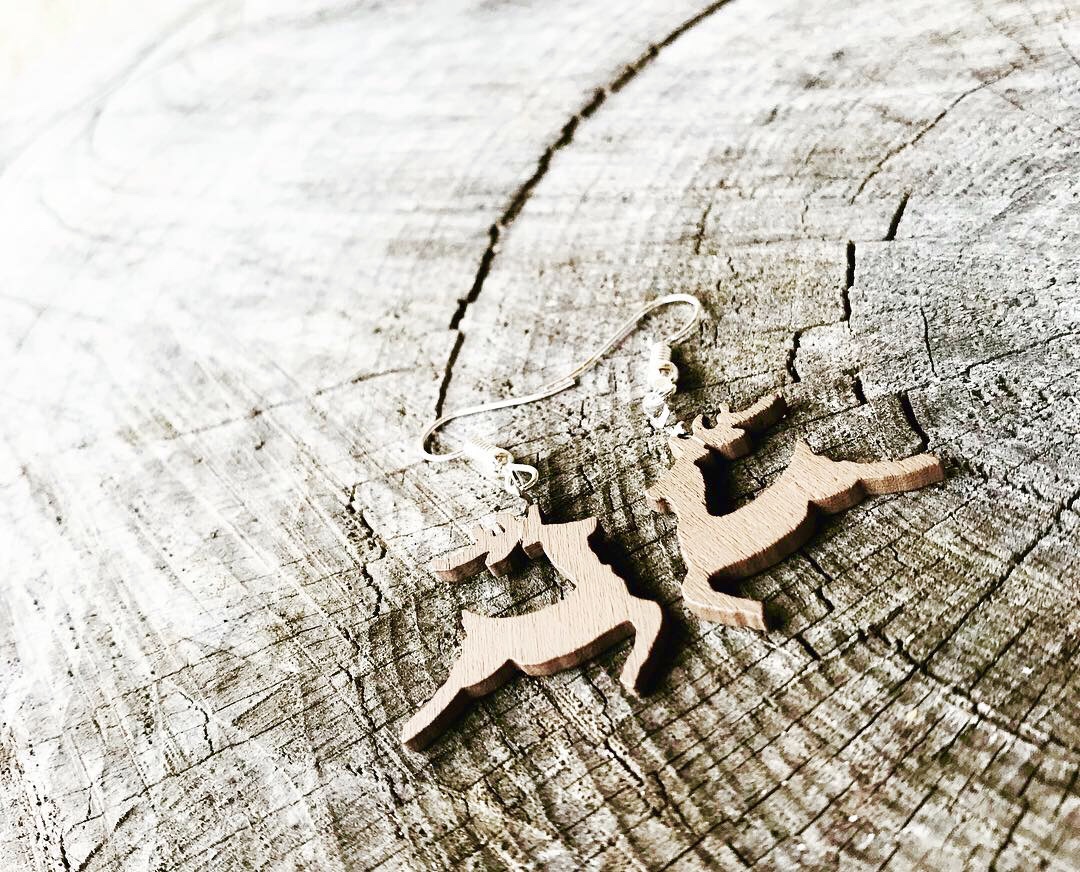 Boucles d'oreilles Nature cerf