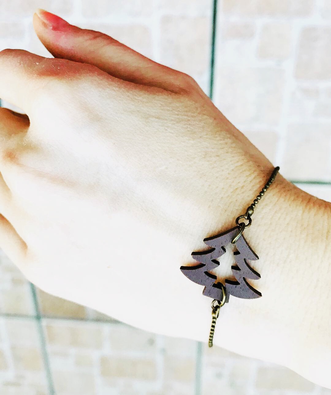 Bracelet « Nature » - sapin marron