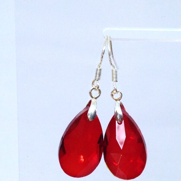 Boucles d'oreilles GG-rouges