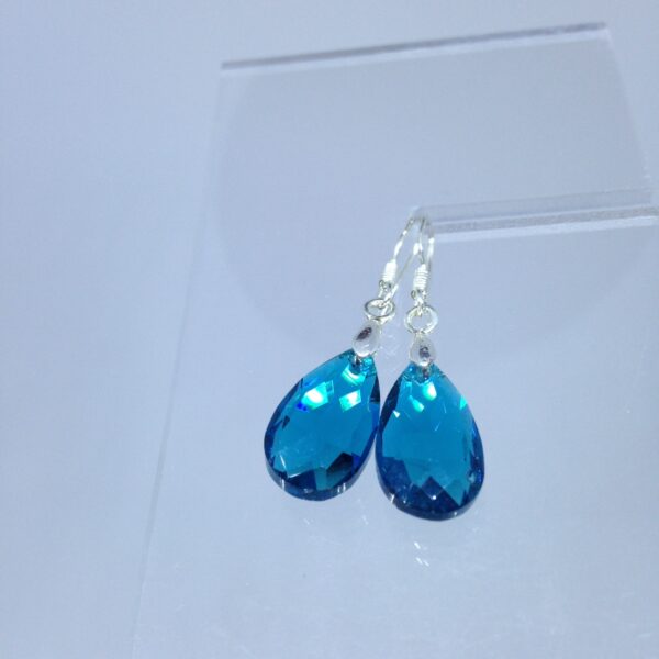 Boucles d'oreilles MG bleues