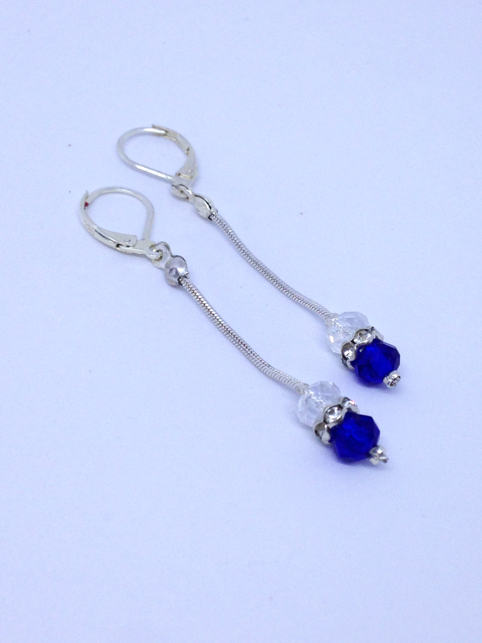 Boucles d'oreilles Bleu Royal