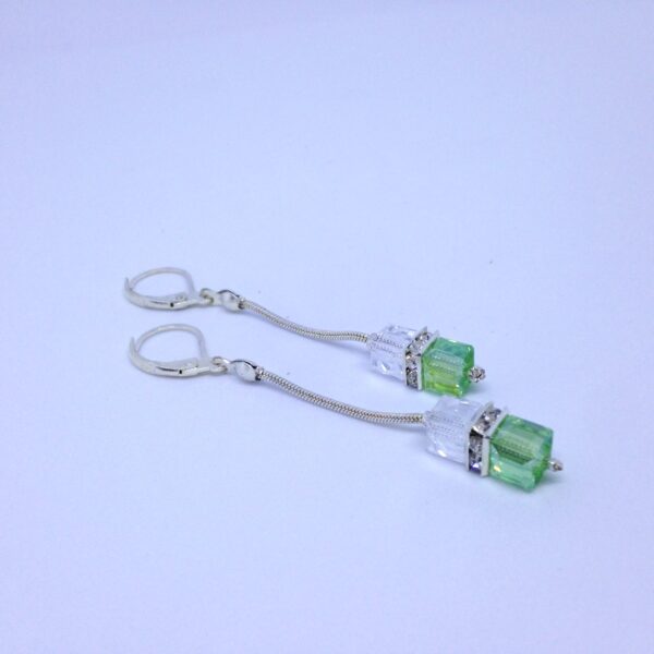 Boucles d'oreilles "vert lumineux"