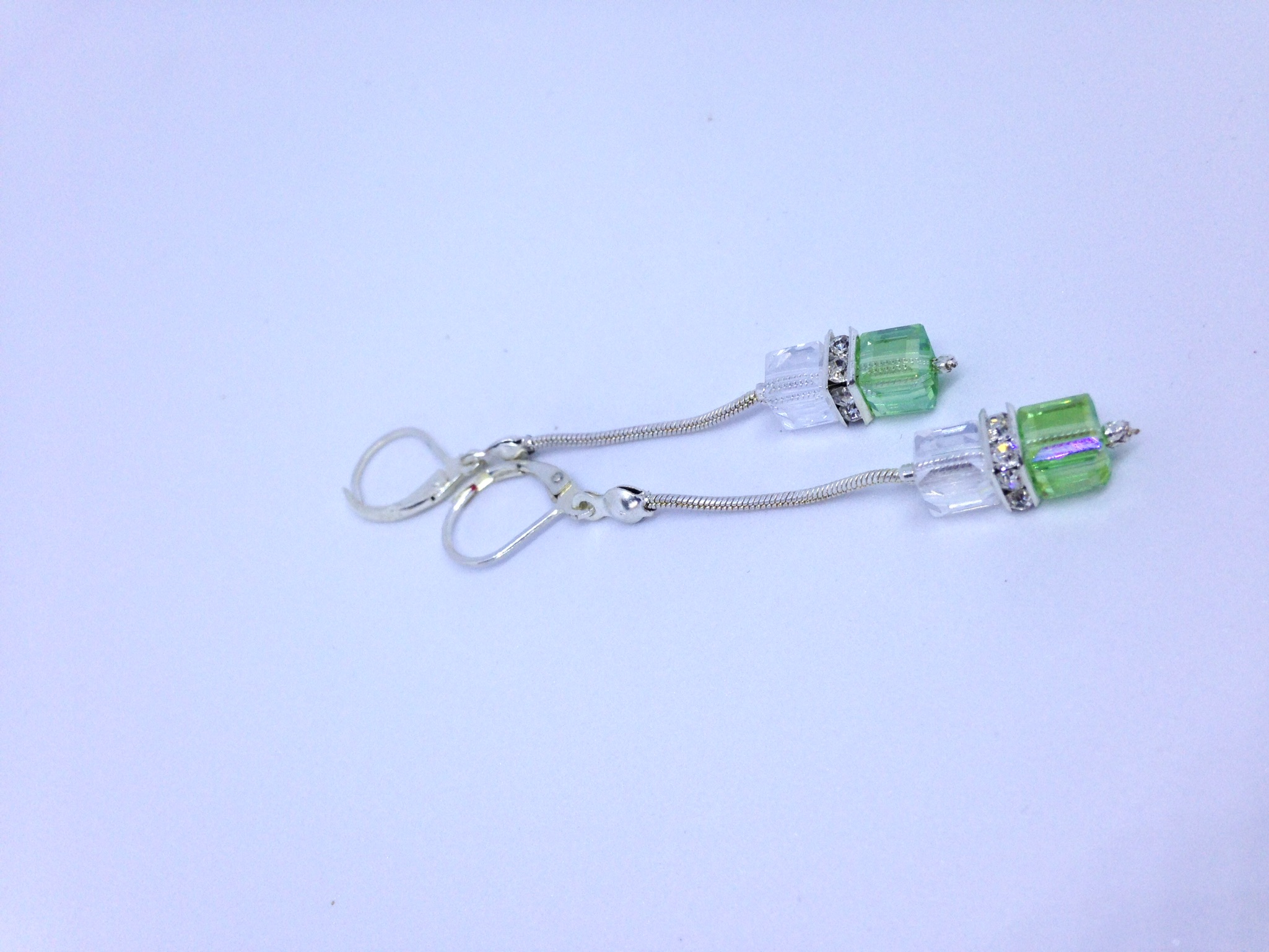 Boucles d'oreilles "vert lumineux" – Image 2