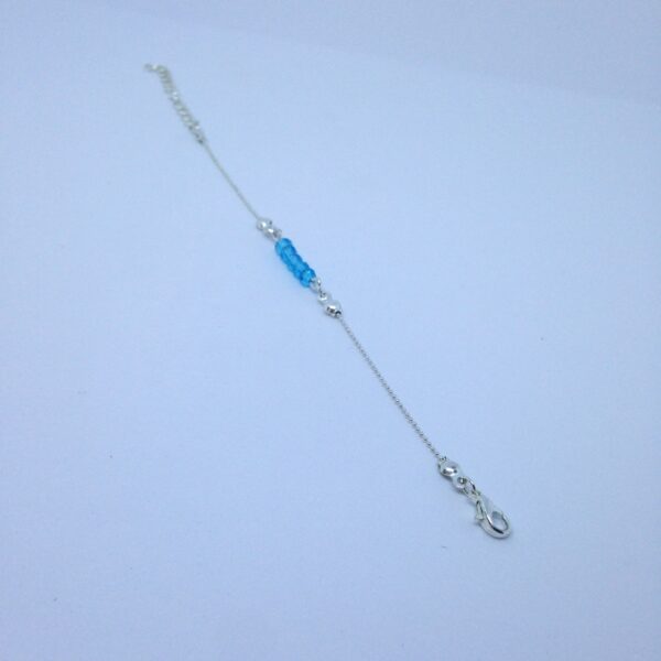 Bracelet bleu ciel fin