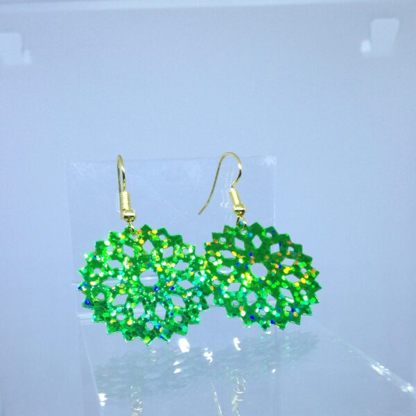 Boucles d'oreilles Noël vertes