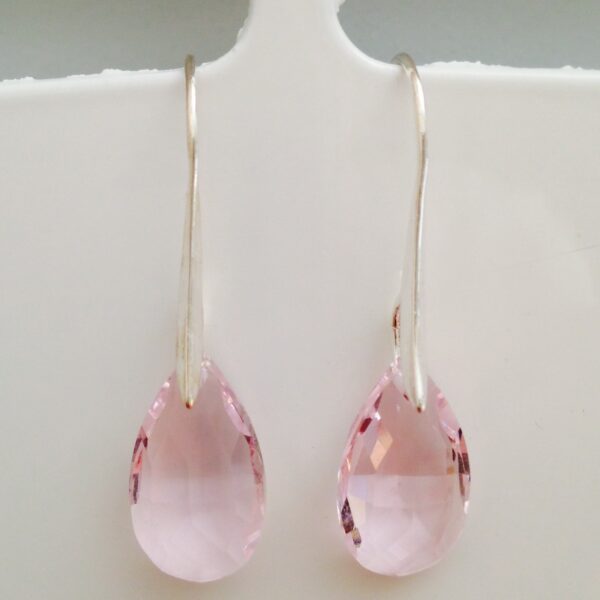 Dormeuses roses "Flora"